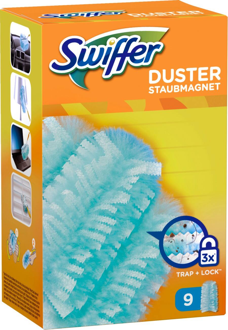 Swiffer Duster Stofdoekjes navulling Magneet Blauw 9 Stuks