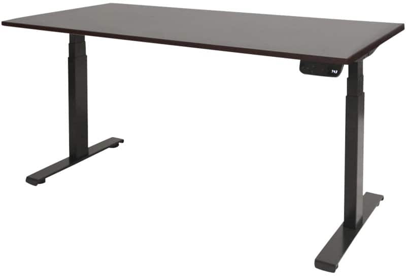Schaffenburg Dextro Plus Zit-sta-bureau Rechthoekig Eiken T-Voet 1.800 (B) x 900 (D) x 645 (H) mm Melamine