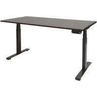 Schaffenburg Zit-sta bureau Dextro Plus Logan eiken, zwart 1800 x 900 mm