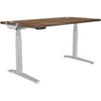 Fellowes Zit-sta Bureau Levado Walnoot 800 x 1800 x 1257 mm