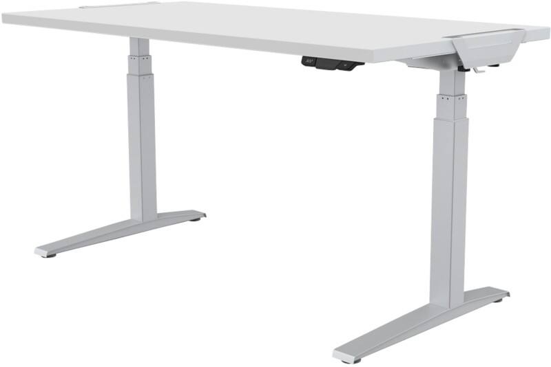 Fellowes Levado Elektrisch Hoogteverstelbaar Zit-sta-bureau Rechthoekig T-Voet 1.829 (B) x 698 (D) x 1.257 (H) mm Gemelamineerde spaanplaat, PVC (Polyvinylchloride), Staal