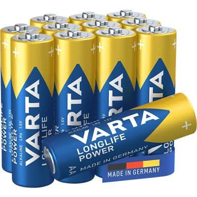 VARTA Batterij Longlife Power AA 2960 mAh Alkaline 1.5 V 12 Stuks
