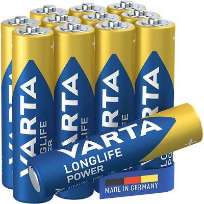 VARTA Batterij Longlife Power AAA 1250 mAh Alkaline 1.5 V 12 Stuks