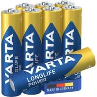 VARTA Batterij Longlife Power AAA 1250 mAh Alkaline 1.5 V 8 Stuks