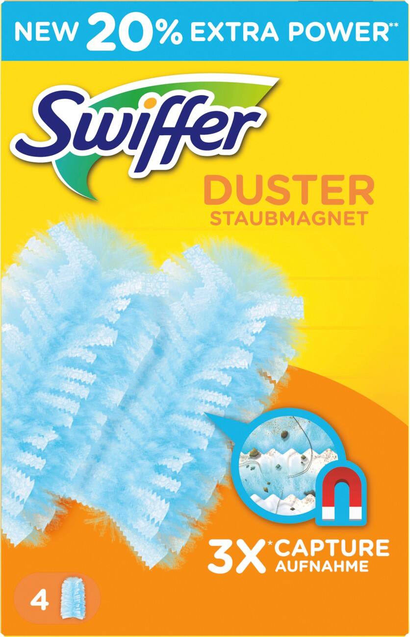 Swiffer Duster Stofdoekjes navulling 5,6 x 19,5 x 12,4 cm Blauw 4 Stuks