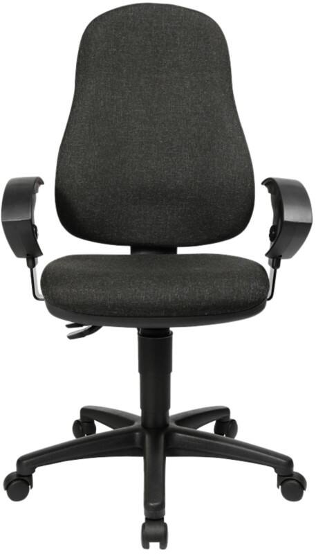 TOPSTAR Point 60 Bureaustoel Permanent Contact Stof In hoogte verstelbare armleuning Antraciet 110 kg