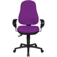 TOPSTAR Ergonomische stoel Permanent Contact Stof In hoogte verstelbare armleuning Paars 110 kg Point 60