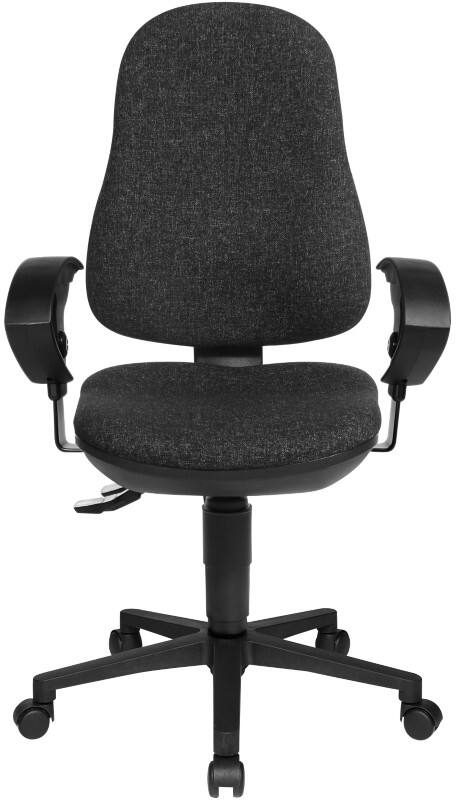 TOPSTAR Ergonomische stoel Permanent Contact Stof In hoogte verstelbare armleuning Antraciet 110 kg Point 70
