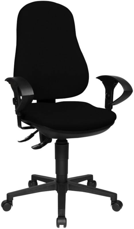 TOPSTAR Ergonomische stoel Permanent Contact Stof In hoogte verstelbare armleuning Zwart 110 kg Point 70