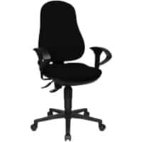 TOPSTAR Ergonomische stoel Permanent Contact Stof In hoogte verstelbare armleuning Zwart 110 kg Point 70