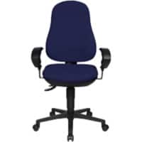TOPSTAR Ergonomische stoel Permanent Contact Stof In hoogte verstelbare armleuning Blauw 110 kg Point 70