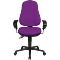 TOPSTAR Ergonomische stoel Permanent Contact Stof In hoogte verstelbare armleuning Paars 110 kg Point 70