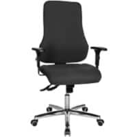 TOPSTAR Ergonomische stoel Synchroonmechanisme Stof In hoogte verstelbare armleuning Grijs 110 kg Sitness 55