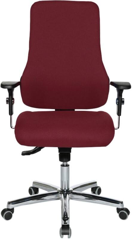 TOPSTAR Ergonomische stoel Synchroonmechanisme Stof In hoogte verstelbare armleuning Rood 110 kg Sitness 55