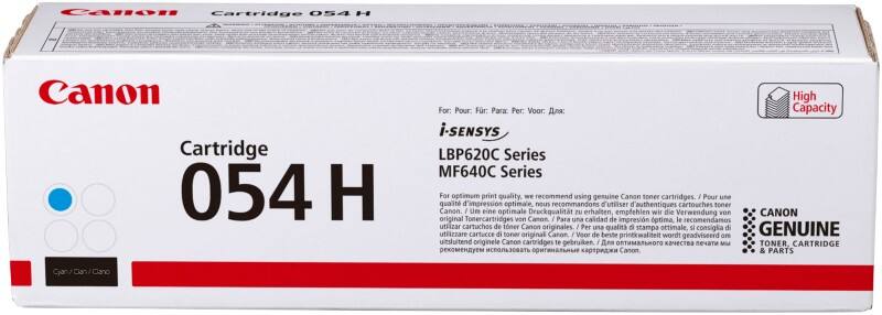 Canon 054H Origineel Tonercartridge Cyaan