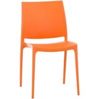 Bezoekersstoel Maya Kunststof Oranje
