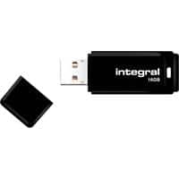 Integral USB 2.0 USB-stick 16 GB Zwart
