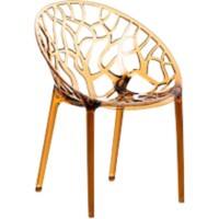 Bezoekersstoel Crystal Amberkleurig