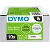 Dymo D1 S0720530 / 45013 Authentiek Labeltape Zelfklevend Zwart op wit 12 mm x 7m 10 Rollen