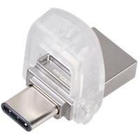 Kingston USB-stick DataTraveler microDuo 3C 128 GB USB 3.1 Gen I Zilver