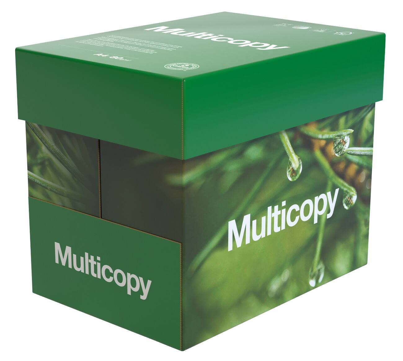 MultiCopy Multifunctioneel print-/ kopieerpapier A4 80 gram Wit Quickbox Doos van 2500 vellen