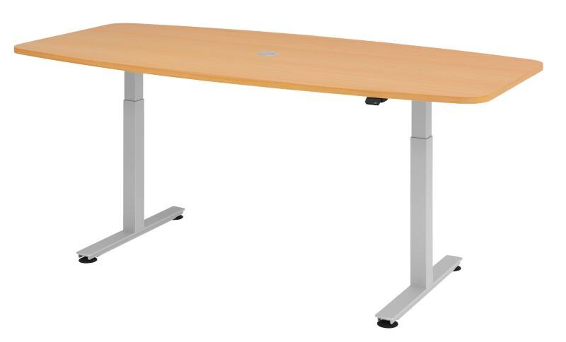 Hammerbacher Vergadertafel XMST22/6/6 Beuken 1.050 x 2.200 x 830 mm