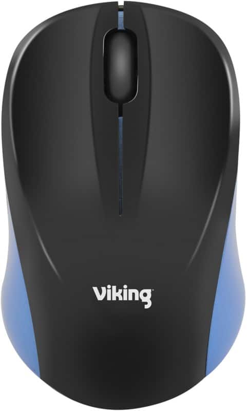 Viking Draadloze Muis HM8138 Optisch voor Rechts- en linkshandige gebruikers USB Zwart, blauw