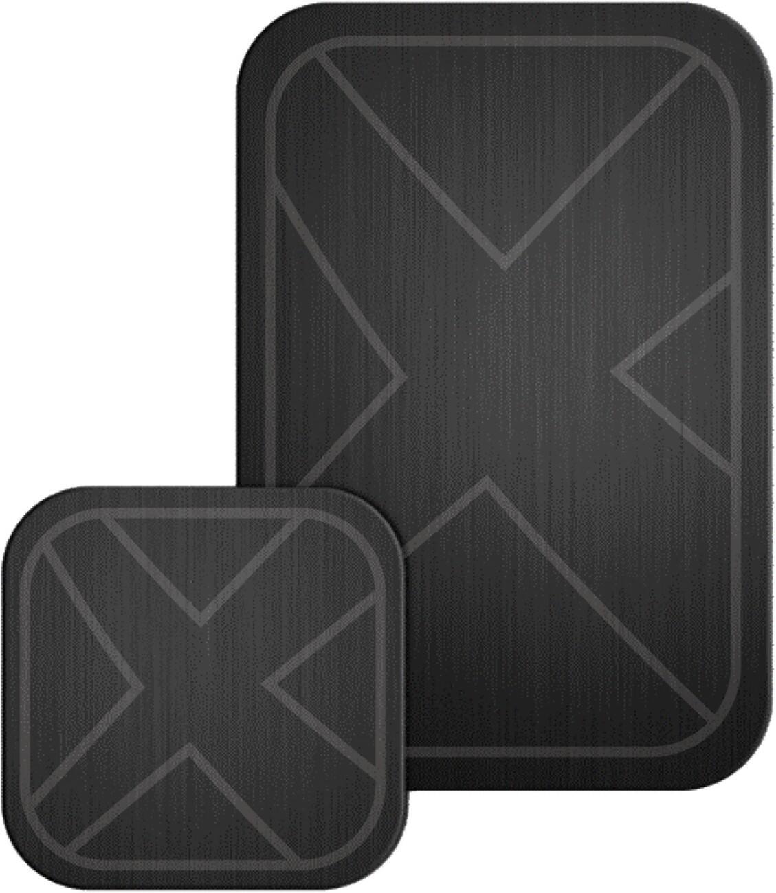 XLAYER Magfix Metalen plaat 214767 2-Pak Zwart