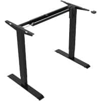 euroseats Zit-sta bureau frame Single motor Zwart 1.210 x 500 x 730 - 1.210 mm