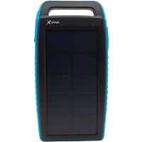XLayer Powerbank Plus Solar 15000mAh Zwart, blauw