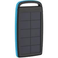 XLayer Powerbank Plus Solar 20000mAh Zwart, blauw