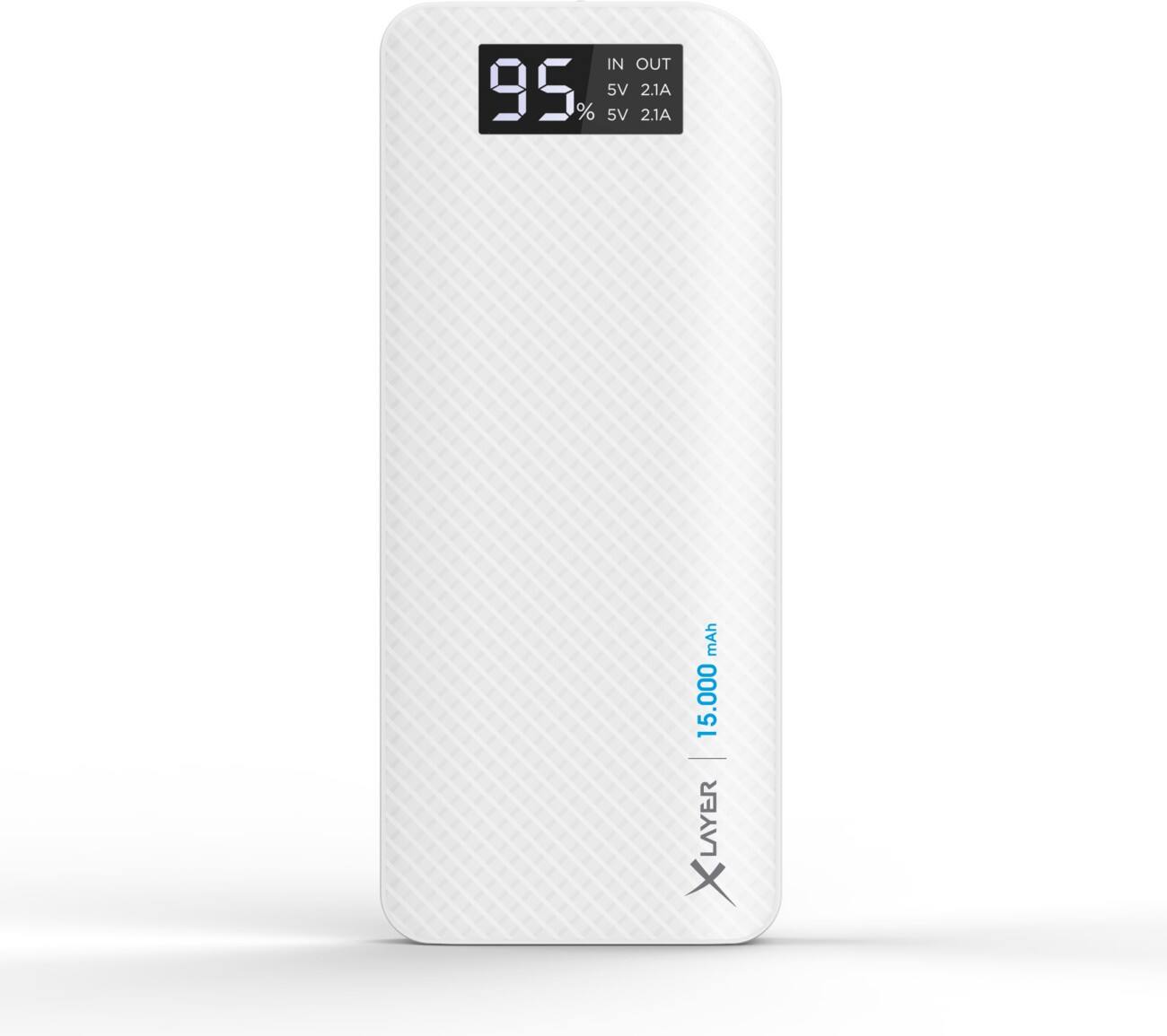 XLayer Powerbank Pure Carbon 15000mAh Wit