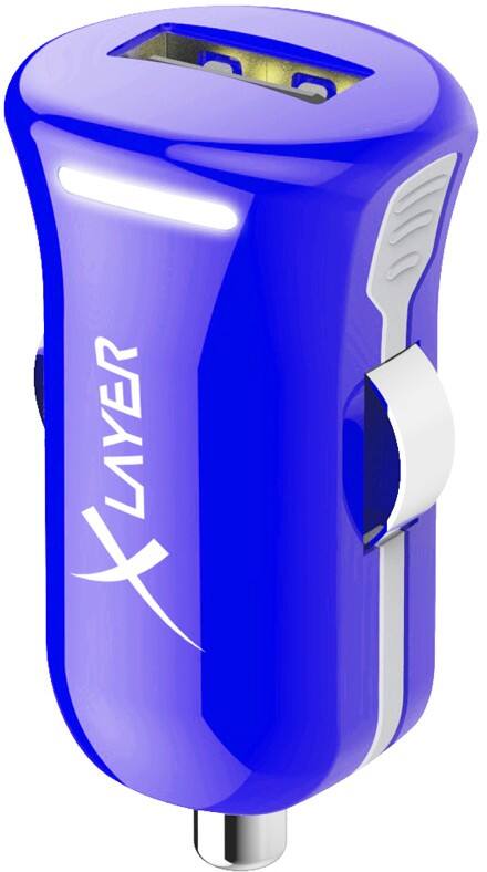 XLAYER 214106 USB-autolader Blauw
