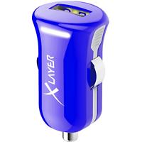 XLAYER 214106 USB-autolader Blauw