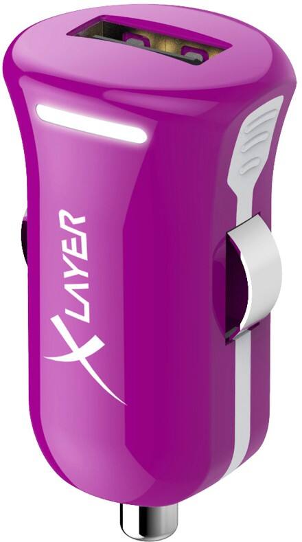 XLAYER 214108 USB-autolader Paars