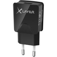 XLAYER 214109 USB-stroomadapter Zwart