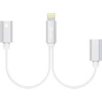 XLAYER 214360 1 x Apple Lightning male naar 2 x Apple Lightning female dual adapter Wit