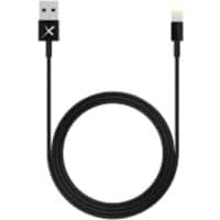 XLAYER 214088 1 x USB A male naar 1 x Apple Lightning male laad & sync kabel 1m Zwart