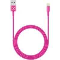 XLAYER 214093 1 x USB A male naar 1 x Apple Lightning male laad & sync kabel 1m Roze