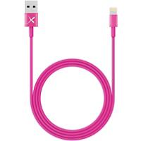 XLAYER 214093 1 x USB A male naar 1 x Apple Lightning male laad & sync kabel 1m Roze