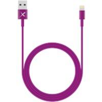 XLAYER 214094 1 x USB A male naar 1 x Apple Lightning male laad & sync kabel 1m Paars