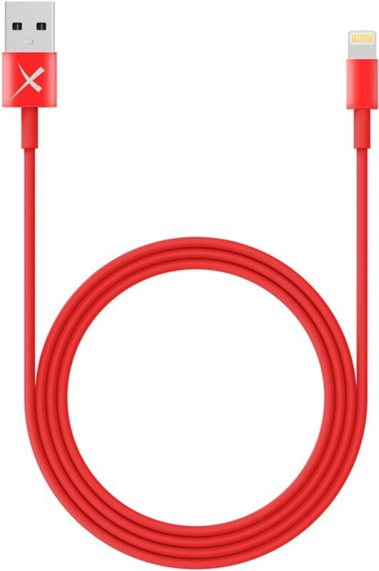 XLAYER 214089 1 x USB A male naar 1 x Apple Lightning male laad & sync kabel 1m Rood