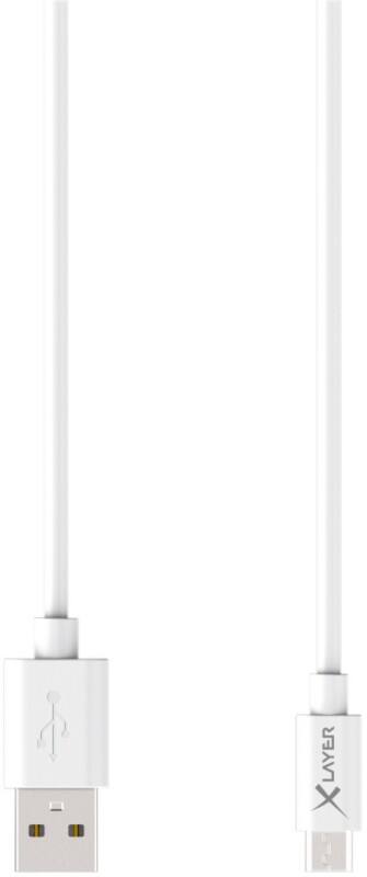 XLAYER 210570 1 x Micro USB A male naar 1 x USB A male kabel 1,2m Wit