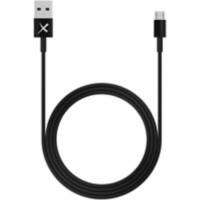 XLAYER 214095 1 x Micro USB A male naar 1 x USB A male kabel 1m Zwart