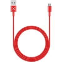 XLAYER 214096 1 x Micro USB A male naar 1 x USB A male kabel 1m Rood