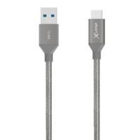 XLAYER 211573 1 x USB A male naar 1 x USB C male kabel 1.2m Grijs