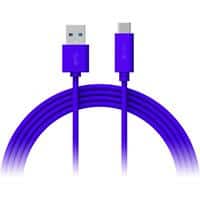 XLAYER 214347 1 USB A male naar 1 x USB C male kabel 1m Blauw