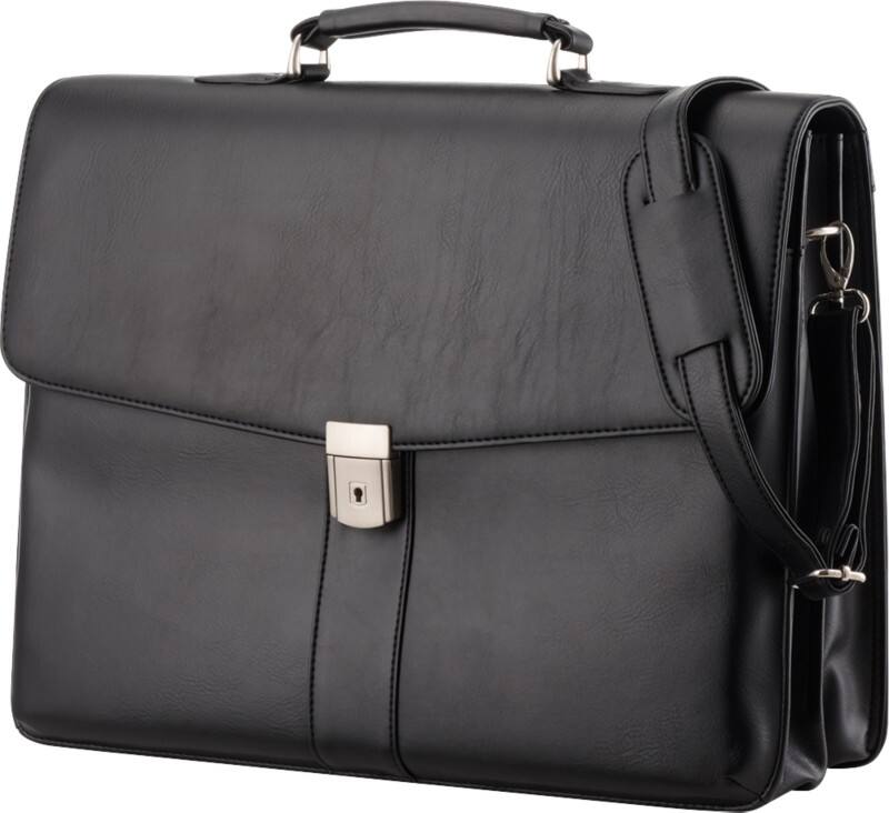 Alassio laptoptas PESCARA 31 x 12,5 x 41 cm zwart