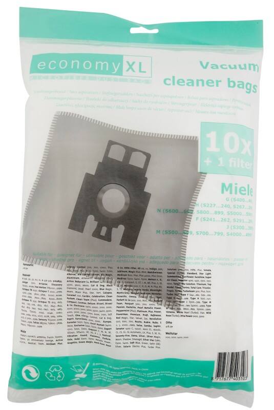 Economy XL Stofzuigerzakken Miele 10 Stuks