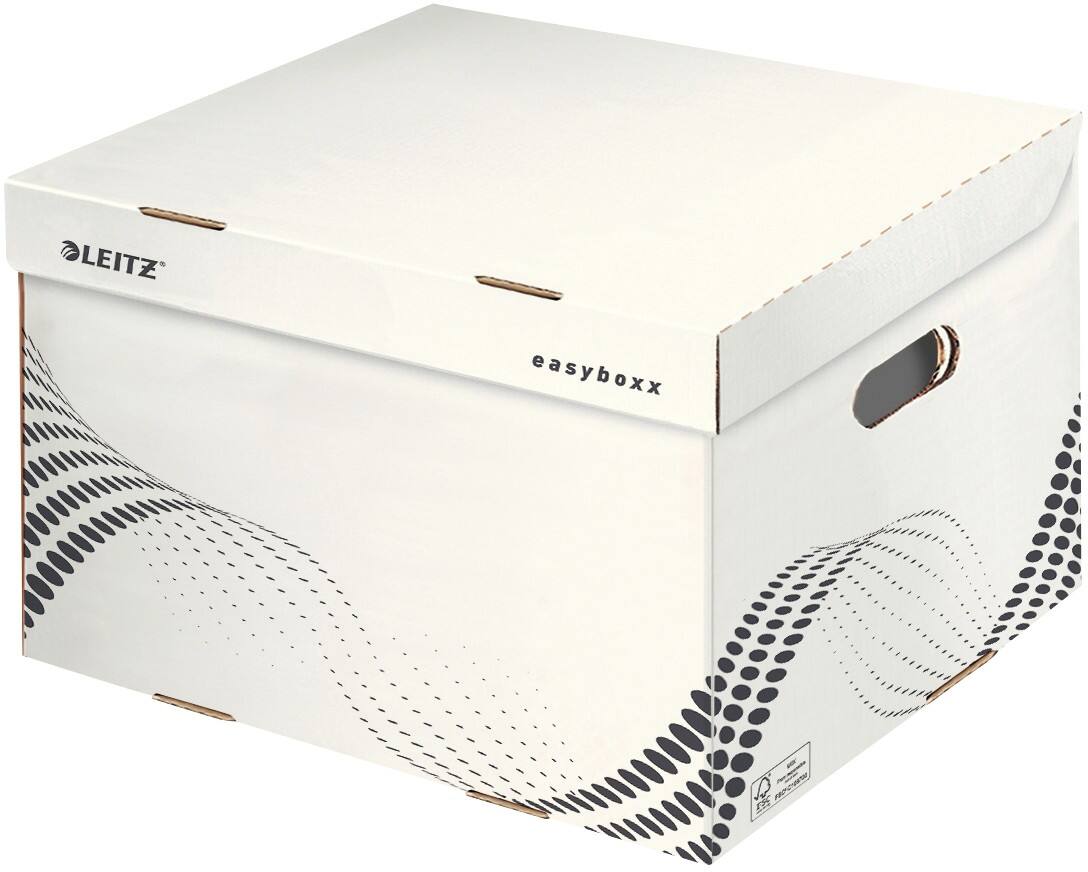 Leitz Archiefdozen met flapdeksel easyboxx Wit Karton 43,3 x 36,4 x 26,3 cm 15 Stuks